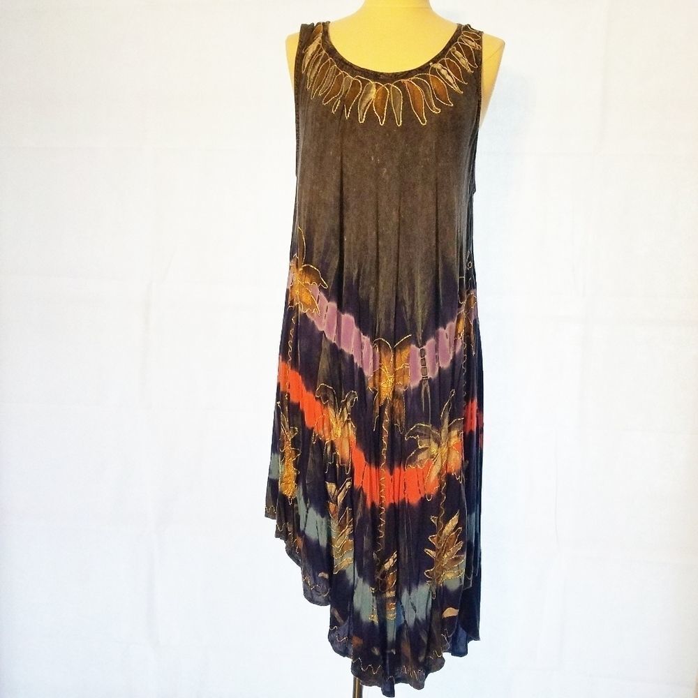 Blue denim-look Tank Dress - One size